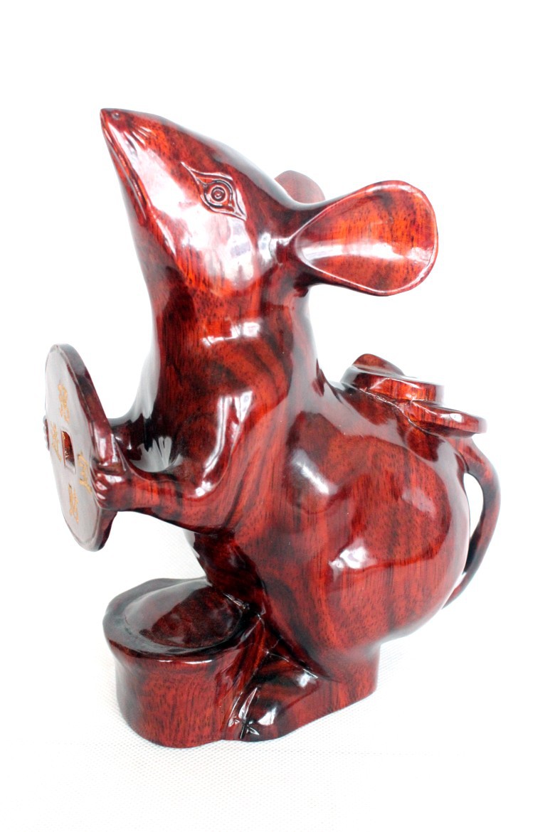 【十二生肖 木雕工藝品老鼠 招財(cái)鼠 風(fēng)水?dāng)[件 一本萬(wàn)利 生日禮品CQ】?jī)r(jià)格,廠家,圖片,木質(zhì)、竹質(zhì)工藝品,如皋市下原鎮(zhèn)振新紅木工藝品廠-