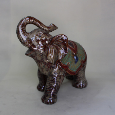 【動物工藝品 大象擺件鎮宅吉祥 窯變風格 陶瓷窯變大象擺件 XZ6383】價格,廠家,圖片,陶瓷工藝品,德化縣友誠陶瓷商行-